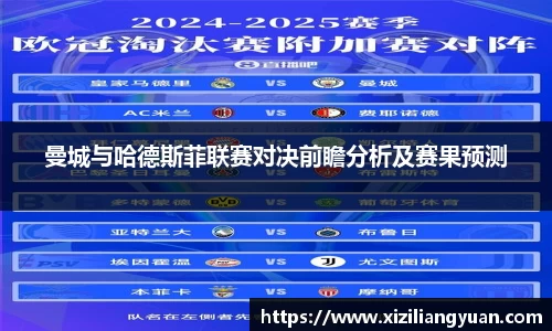 曼城与哈德斯菲联赛对决前瞻分析及赛果预测